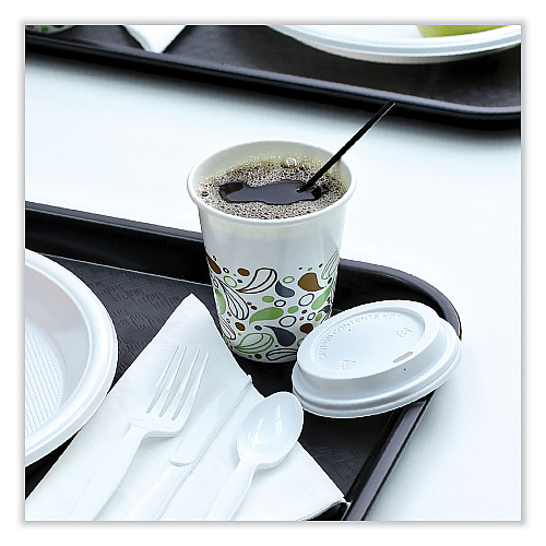 Boardwalk&reg; Unwrapped Stir-Straws, 5 1/4", Black, 1000/Pk, 10/Ctn (BWKSTRU525B10)
