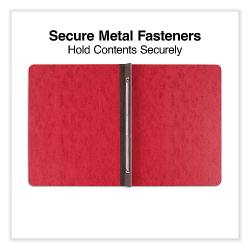 Universal Pressboard Report Cover, Two-Piece Prong Fastener, 3" Capacity, 8.5 x 11, Executive Red/Executive Red (UNV80579)