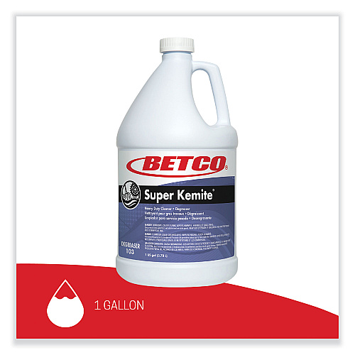 Betco Super Kemite Butyl Degreaser, Cherry Scent, 1 gal Bottle, 4/Carton (1030400)