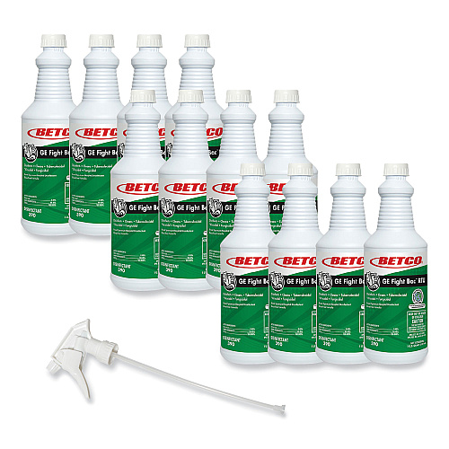 Betco GE Fight Bac RTU Disinfectant, Fresh Scent, 32 oz Bottle, 12/Carton (3901200)