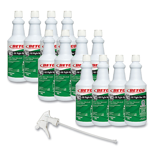 Betco GE Fight Bac RTU Disinfectant, Fresh Scent, 32 oz Bottle, 12/Carton (3901200)