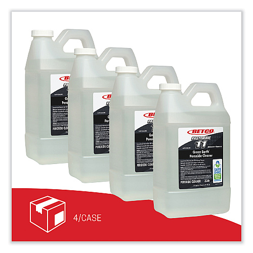 Betco Green Earth Peroxide Cleaner, Fresh Mint Scent, 2 L Bottle, 4/Carton (3364700)
