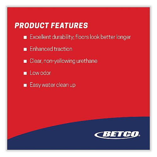 Betco GymShoe Gloss Sport Finish, Mild Scent, 5 gal Pail (16770500)