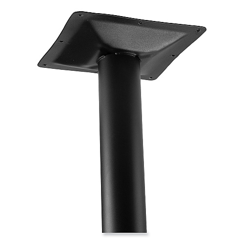 NPS Cafe Table, 36w x 36d x 36h, Square Top/Round Base, Mahogany Top, Black Base (CT33636RC1MY)