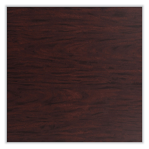 NPS Cafe Table, 36w x 36d x 36h, Square Top/Round Base, Mahogany Top, Black Base (CT33636RC1MY)