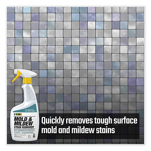 CLR PRO Mold and Mildew Stain Remover, 32 oz Spray Bottle, 6/Carton (MMSR32PRO)