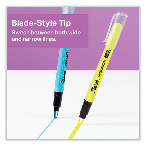 Sharpie Clearview Pen-Style Highlighter, Assorted Ink Colors, Chisel Tip, Assorted Barrel Colors, 8/Pack (1966798)