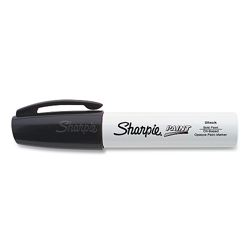 Sharpie Permanent Paint Marker, Extra-Broad Chisel Tip, Black (35564)
