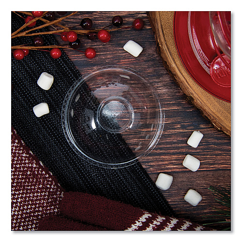 Dart Plastic Dome Lid, Fits 5.5 oz to 26 oz Foam Cups, Clear, 1,000/Carton (DNR626)