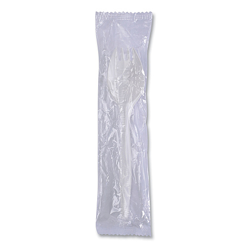 Boardwalk&reg; Mediumweight Wrapped PP Cutlery, Spork, 1000 Sporks (BWKSPRKMWPPWIW)