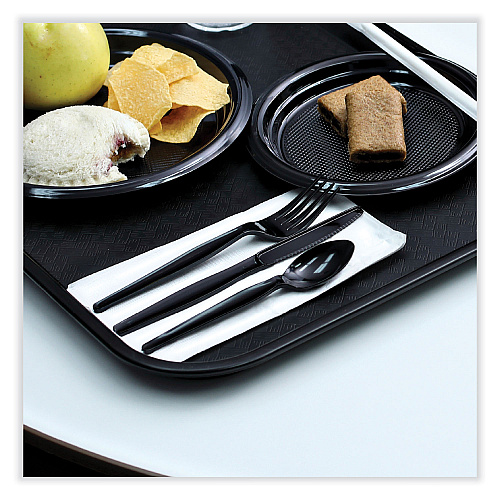 Boardwalk&reg; HW Wrapped Polystyrene Cutlery, Knife, Bk, 1000 Knives (BWKKNIHWPSBIW)