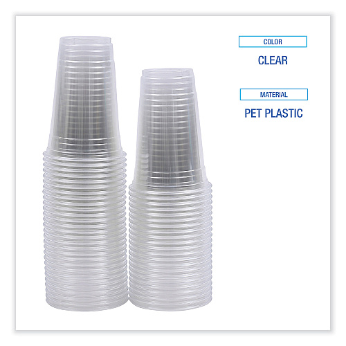 Boardwalk&reg; Clear Plastic Cold Cups, 20 oz, 1000/Carton (BWKPET20)