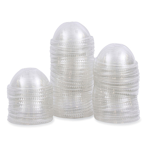 Boardwalk PET Cold Cup Dome Lids, Fits 14 oz to 24 oz Plastic Cups, Clear, 100 Lids/Sleeve, 10 Sleeves/Carton (BWKPETDOME)