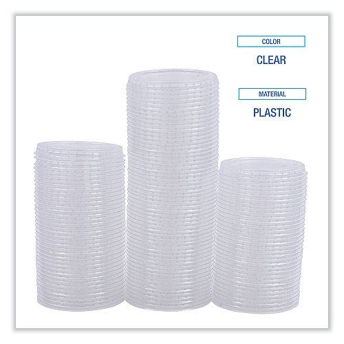 Boardwalk&reg; Soufflé/Portion Cup Lids, f/2 oz Portion Cups, 2500 Lids (BWKPRTLID2)