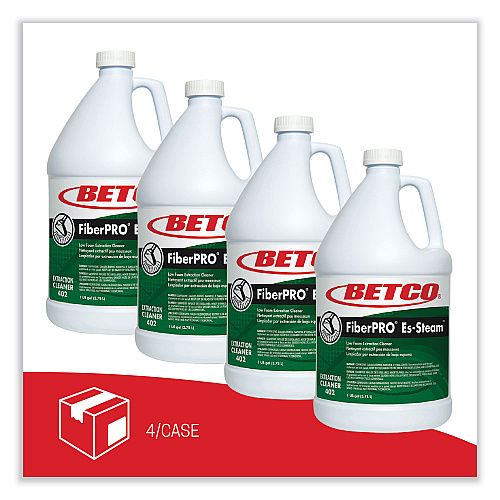 Betco FiberPRO Es-Steam Carpet Cleaner, Country Fresh, 1 gal Bottle, 4/Carton (4020400)