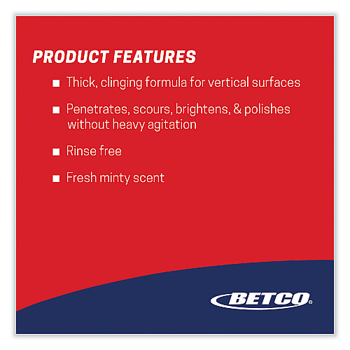 Betco Best Bet Liquid Creme Cleanser, Mint, 32 oz Bottle, 12/Carton (771200)