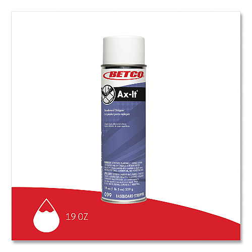 Betco Ax-It Aerosol Baseboard Stripper, Sassafras Scent, 19 oz Aerosol Spray, 12/Carton (0992300CT)