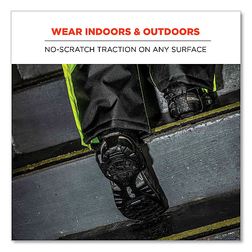 ergodyne Trex 6325 Spikeless Traction Devices, X-Large, Black, Pair (16925)
