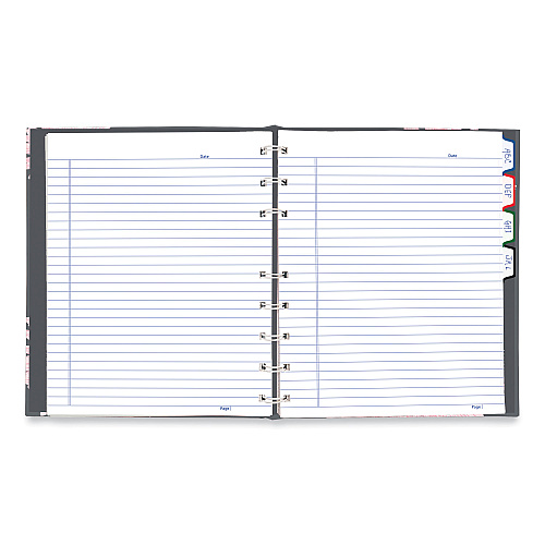 Blueline NotePro Notebook, 1-Subject, Medium/College Rule, Pink/Gray Cover, (75) 9.25 x 7.25 Sheets (A601601)