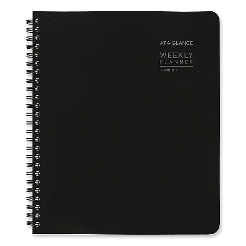 AT-A-GLANCE Contempo Lite Academic Year Weekly/Monthly Planner, 8.75 x 7.87, Black Cover, 12-Month (July to June): 2025 to 2026 (7058XL05)