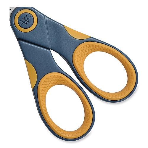 Westcott Non-Stick Titanium Bonded Scissors, 5" Long, Straight Gray/Orange Handle (14881)
