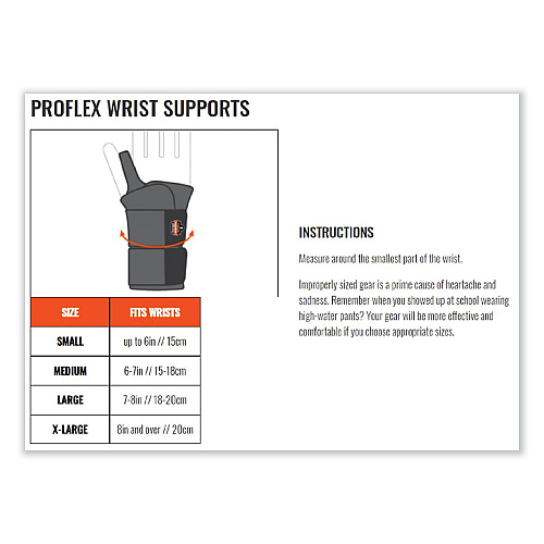 ergodyne ProFlex 4010 Double Strap Wrist Support, Large, Fits Left Hand, Tan (70136)