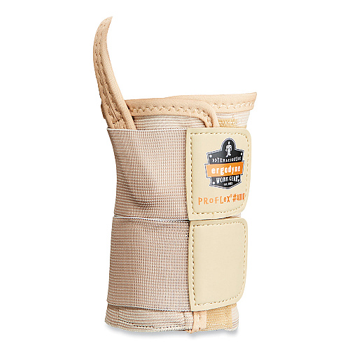 ergodyne ProFlex 4010 Double Strap Wrist Support, Large, Fits Left Hand, Tan (70136)