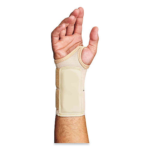 ergodyne ProFlex 4010 Double Strap Wrist Support, X-Large, Fits Left Hand, Tan (70138)