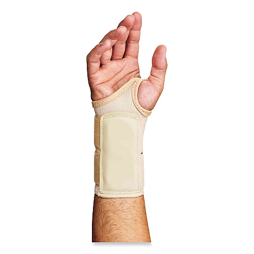 ergodyne ProFlex 4010 Double Strap Wrist Support, Large, Fits Left Hand, Tan (70136)