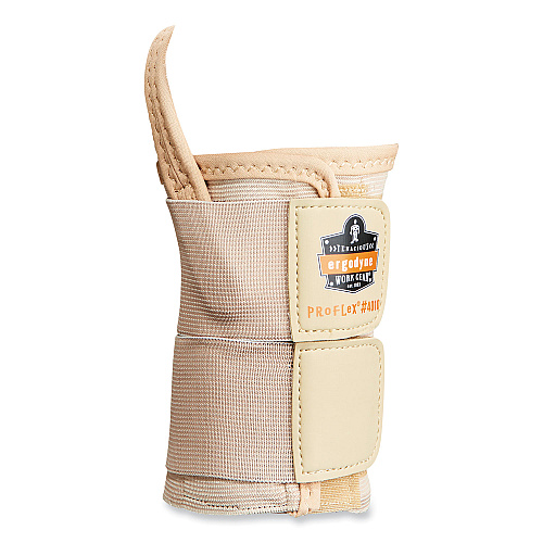 ergodyne ProFlex 4010 Double Strap Wrist Support, Medium, Fits Left Hand, Tan (70134)