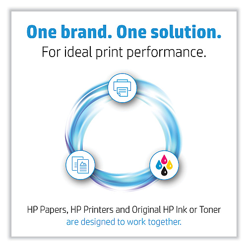 HP Professional Trifold Business Paper, 48 lb Bond Weight, 8.5 x 11, Glossy White, 150/Pack (4WN12A)