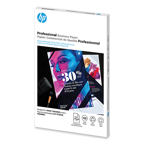 HP Inkjet Brochure Paper, 98 Bright, 48 lb Bond Weight, 11 x 17, White, 150/Pack (CG932A)