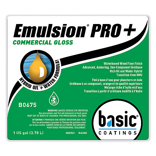 Betco Emulsion Pro+ Floor Finish and Sealer, 1 gal Bottle, 4/Carton (B06754312)
