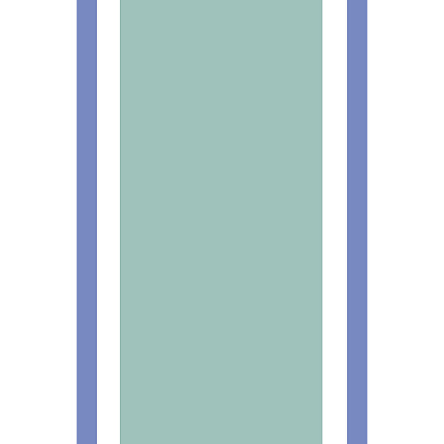 Aston & Arden Pinstriped Beach Towel 35x70 Green/blue - 1 Each (BT-PINSTR-25GB)
