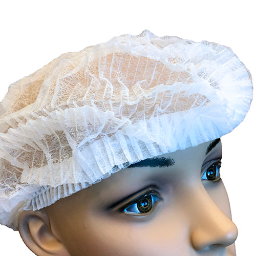 Bee-safe Polyproylene Bouffant Cap White 24 In., Case Of 1000 (GAH-BP-24-WH)