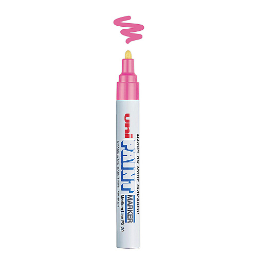 uni Paint Permanent Marker, Medium Bullet Tip, Pink (63611)