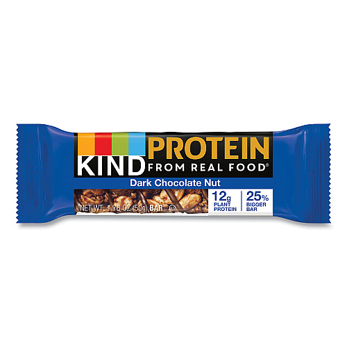KIND Protein Bars, Double Dark Chocolate, 1.76 oz, 12/Pack (26036)