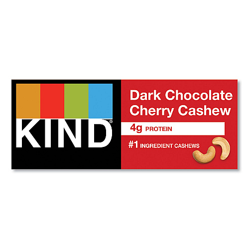 KIND Plus Nutrition Boost Bar, Dk ChocolateCherryCashew/Antioxidants, 1.4 oz, 12/Box (17250)