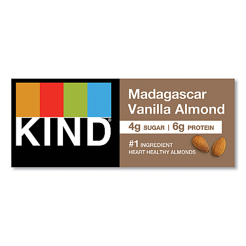 KIND Nuts and Spices Bar, Madagascar Vanilla Almond, 1.4 oz, 12/Box (17850)