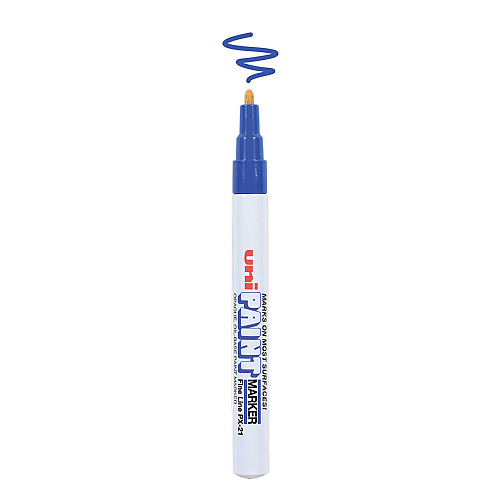 uni Paint Permanent Marker, Fine Bullet Tip, Blue (63703)