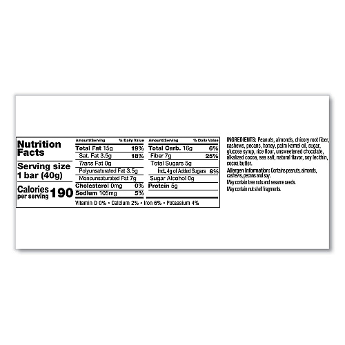 KIND Nuts and Spices Bar, Salted Caramel and Dark Chocolate Nut, 1.4 oz, 12/Pack (26961)