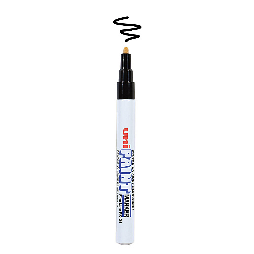 uni Paint Permanent Marker, Fine Bullet Tip, Black (63701)