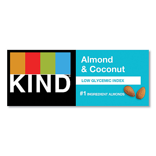 KIND Fruit and Nut Bars, Almond and Coconut, 1.4 oz, 12/Box (17828)