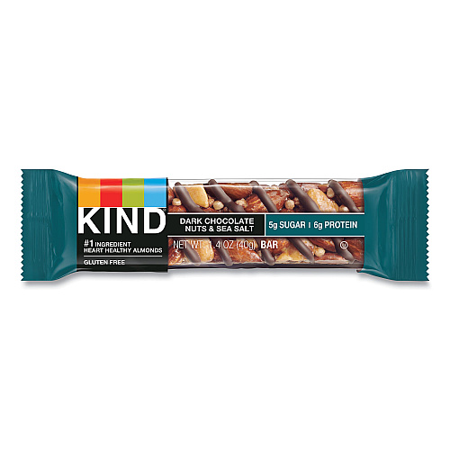 KIND Nuts and Spices Bar, Dark Chocolate Nuts and Sea Salt, 1.4 oz, 12/Box (17851)