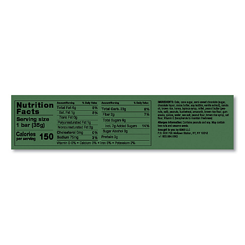 KIND Healthy Grains Bar, Peanut Butter Dark Chocolate, 1.2 oz, 12/Box (18083)
