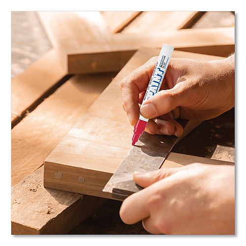 uni Paint Permanent Marker, Medium Bullet Tip, Assorted Colors, 12/Set (63631)