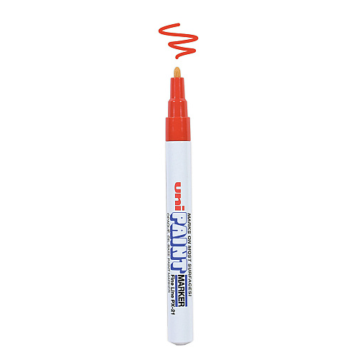 uni Paint Permanent Marker, Fine Bullet Tip, Red (63702)
