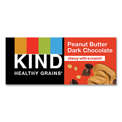 KIND Healthy Grains Bar, Peanut Butter Dark Chocolate, 1.2 oz, 12/Box (18083)