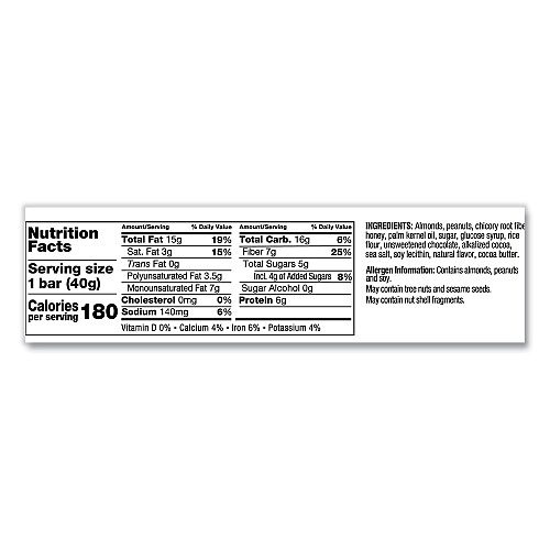 KIND Nuts and Spices Bar, Dark Chocolate Nuts and Sea Salt, 1.4 oz, 12/Box (17851)