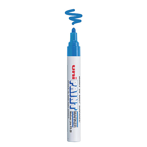 uni Paint Permanent Marker, Medium Bullet Tip, Blue (63603)